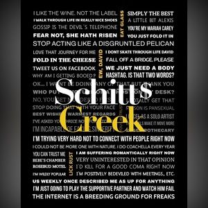Schitts Creek Quotes Poster